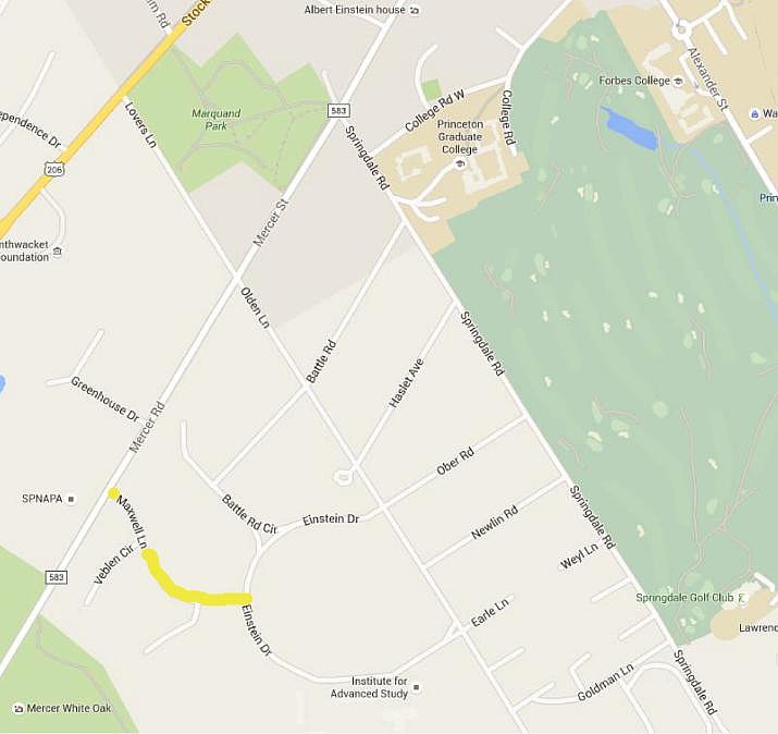 Maxwell Lane Map